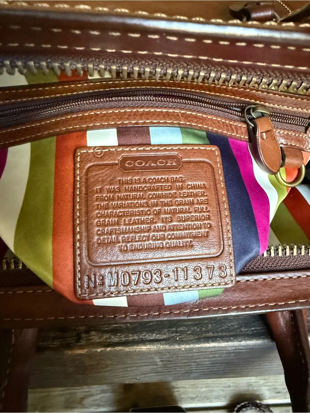 Rare Coach 65th Anniversary Legacy Thompson Satchel NWOT | Whiskey Leather 2007